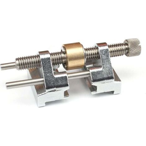 Guide d'affûtage des couteaux - Acier inoxydable - Pince latérale - Angle fixe - Avec rouleau en laiton, adapté aux ciseaux à bois, raboteuses, burins plats - Largeurs comprises entre 0,8 et 8,2 cm (1/4)