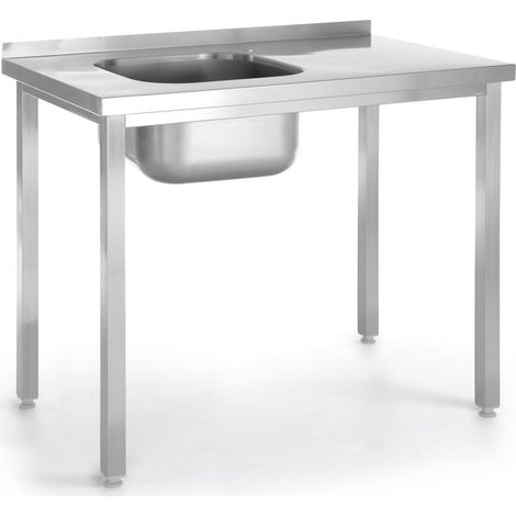 Table d'évier, vissée - 600x802xH890 mm - Ref 816776 - Hendi
