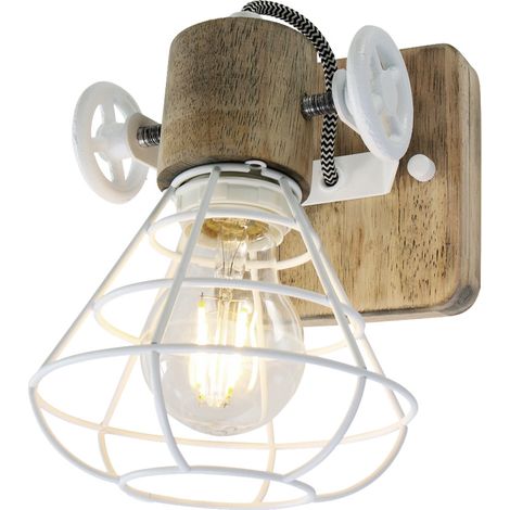 Applique Rétro Salon Éclairage Bois Spot Cage Luminaire Réglable 1578W (1/5)