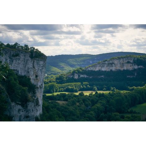 Tableau sur toile vallée du Célé 65x97cm - Impression sur Toile Murale Décorative - Image imprimée en HD sur Toile - Toile sur Châssis en Bois FSC - Fabriqué en France (1/5)