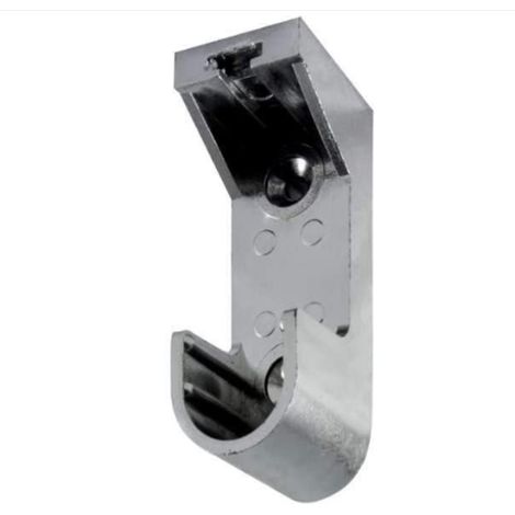 Supporti plastica per tubo ovale - cromato - 2 pz.