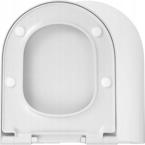 Hamberger  Abattant WC - Compatible Cersanit Iryda/Merida/Capri - Blanc - Antibactérien et Silencieux