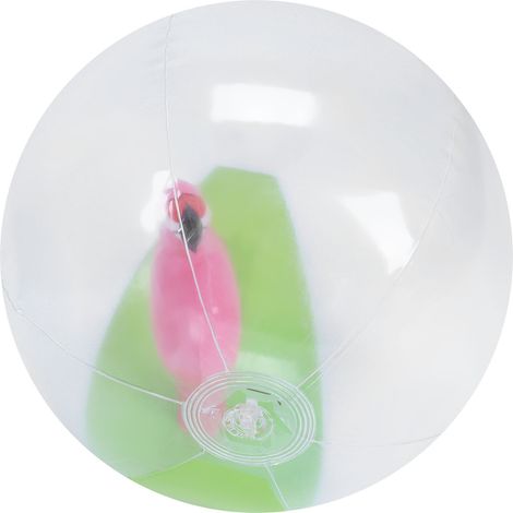 Ballon de plage gonflable transparent 3D à motifs de dessins animés, idéal pour les jeux et les fêtes d'été à la plage et à la piscine. (1/5)