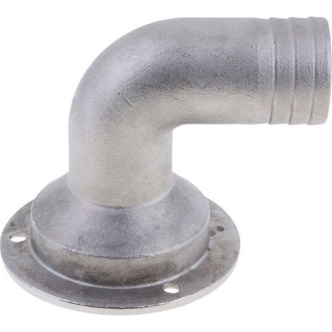 Coude de vidange en acier inoxydable pour évacuation d'eau, siphon de sol, accessoires de quincaillerie pour yachts et bateaux, 32 mm (1/3)