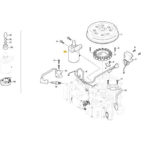 Stiga – Démarreur pour moteur thermique – Puissance 12V – Lanceur de moteur autoporté – 1185515950