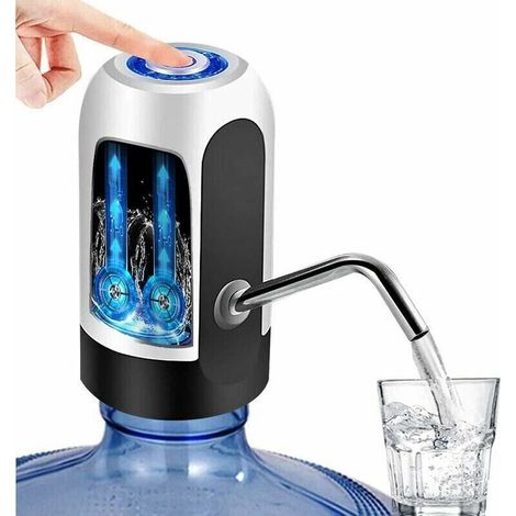 Distributeur Automatique d'eau Bouteille Rechargeable Eau Potable Pompe à Eau Potable Bouteille de pompage Rapide électrique sans Fil Gallon Distributeur Universel avec Pompe à Eau