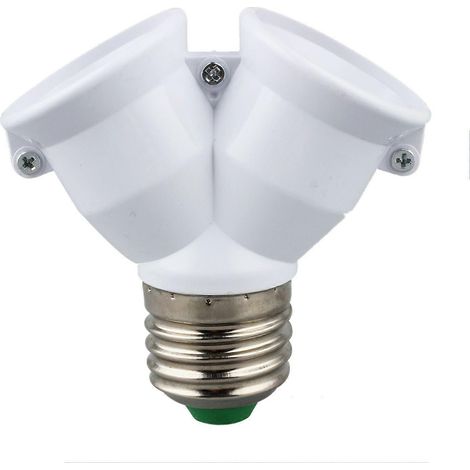 Adaptateur répartiteur E27 vers E27 pour ampoules. (1/4)