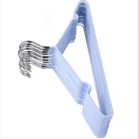 Lot bleu cintres antidérapants économiseurs d'espace robustes secs humides manteaux épais pour maison dortoir (1/5)