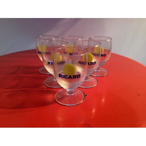 Lot de 6 verres Ricard Ballon Soleil - Nouveau modèle - Verres à apéritif neufs