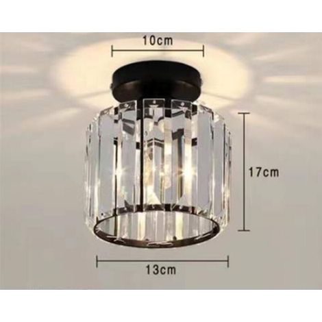 Geometric wrought iron wall light for living room, kitchen, attic, dining room, cafe (bulb not included) round black E27 white light (1/3)