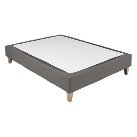 Cache-sommier coton jersey taupe 200x200