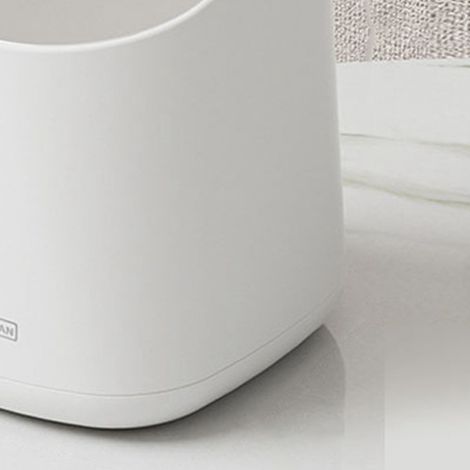 Büro-Abfalleimer mit Druckknopf, für Wohnzimmer, luxuriöser Aufbewahrungseimer, für Auto, Zuhause, Büro, Esszimmer, elfenbeinweiß. (1/5)