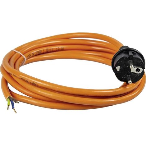 Cordon d'Alimentation pour Chantier de 5 m Câble Robuste 230V, 16A avec Gaine Extérieure en Polyuréthane H07BQF 3Gx1,0 IP44 Fabriqué en EU I 70919 (1/5)