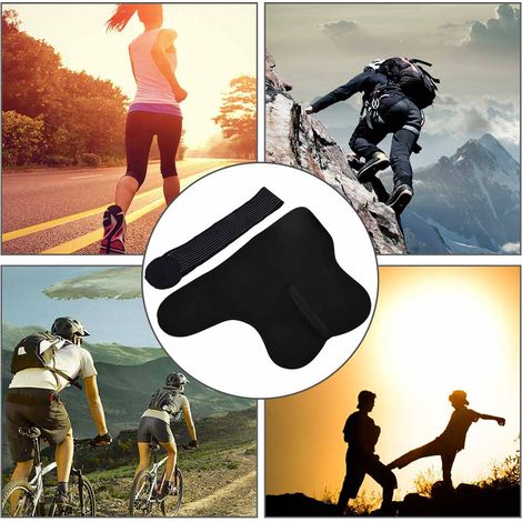 Protège-épaule de compression sport noir pour hommes - Soutien articulaire et musculaire