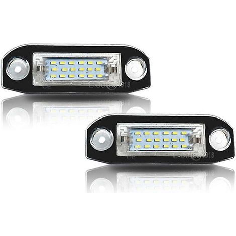 Stück weiße LED-Kennzeichenbeleuchtung ohne Fehler für Volvo S80 XC90 S40 V60 XC60 S60 C70 V50 XC70 V70JXLGV (1/5)