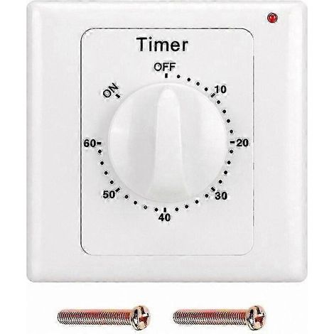Minuterie de pompe à eau 220 V avec compte à rebours de 60 minutes, adaptée aux applications électroniques et mécaniques. (1/4)