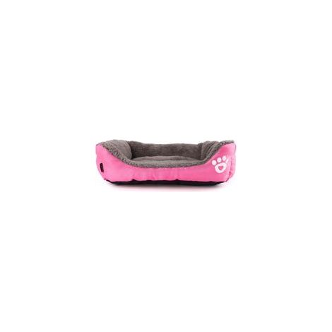 Coussin panier maison hiver chaud pour chien et chat, rose – (1/4)