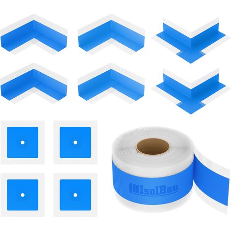 Isolbau Dichtset Bandset Dichtband 50m Dusche Innenecke Dichtmanschetten Bad (1/5)