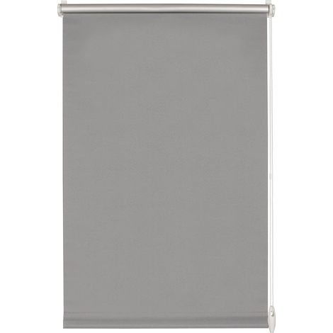 GARDINIA Tenda a Rullo Termica EASYFIX con Fissaggio a Incastro o con Adesivo, Altamente Riflettente, Risparmio energetico, Opaca, Tutte le Parti di Montaggio Incluse, Grigio, 85 x 150 cm (LxH) (1/5)