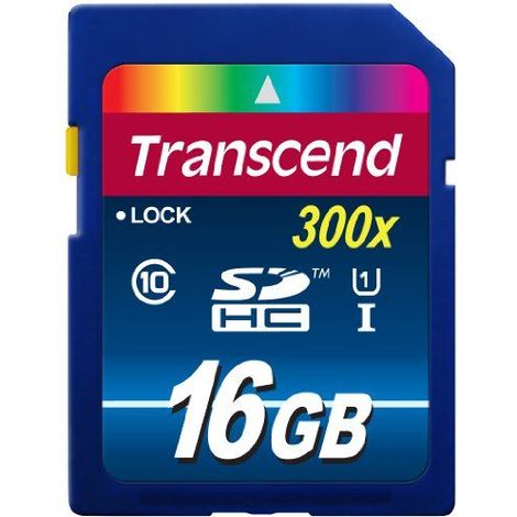 Tarjeta 16GB Trascend SDHC UHS-I 400X (1/5)