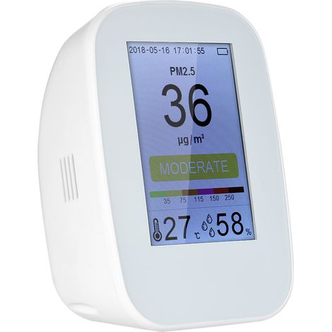 Détecteur Qualité Air PM2.5 Intérieur Écran TFT 3,5 Pouces Moniteur Avec Capteur TVOC mg/m³ pour Chambre (1/5)