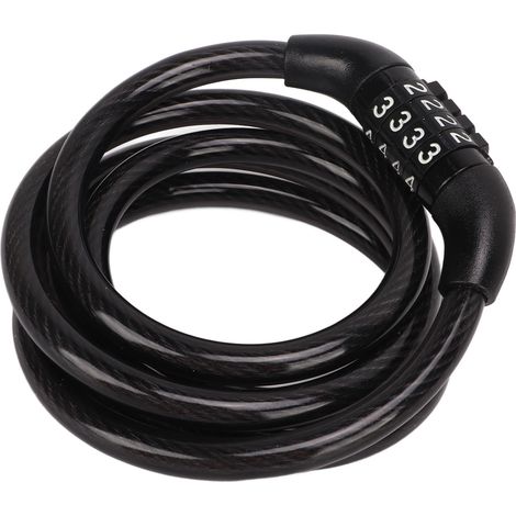 Câble Antivol à Code 4 Chiffres pour Vélo, Scooter, Moto, Portail et Clôture Sécurisé (1/5)