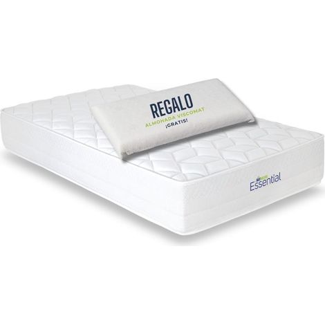 Matelas à mémoire de Forme Noyau HR Haute résilience Compact, réversible été-Hiver, Hauteur 24 cm, Oreiller (90 x 190 cm) (1/4)