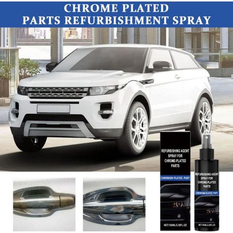 Spray Agent Rénovation Chrome,Spray De Restauration Pour Chromage Automobile - Aérosol Redonne éclat 100ml Pour Entretien Voiture (1/5)