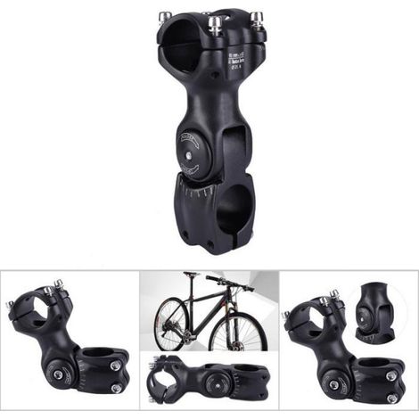 Potence Vélo - Aluminium - Réglable 0 à 60 Deg - Pour VTT Route Urbain - Diamètre 31 8 Mm - Longueur 90 Mm (1/2)