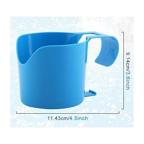 Accessoires de piscine (1 porte-gobelet) Support réglable pour épuisette de piscine, support pour poteau de piscine, crochets pour équipement de piscine, accessoires (1/5)