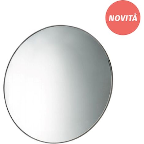 Ever Prop specchio fissaggio parete con cornici tondo nero opaco codice prod: EVBASTMNN
