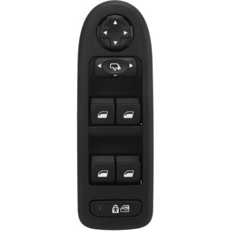 QORVA- Commutateur de lève-vitre électrique 96631328XT remplacement du bouton principal de la fenêtre de contrle sensible à réponse rapide pour PEUGEOT 308 I 508