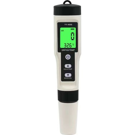Testeur Qualité Eau 5 en 1 pH/TDS/EC/Sel/Température, Stylo Numérique PPM avec Rétroéclairage pour Hydroponie, Piscine et Filtre à Eau (Modèle YY-400S)-lsw