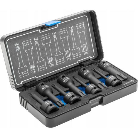 Jeu de douilles à impact Hogert HT6R002 1/2'' 8 unités (1/3)