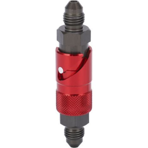 Adaptateur de connexion à dégagement rapide pour conduite de frein, raccord en alliage d'aluminium pour tuyau de liquide de carburant et d'huile rouge
