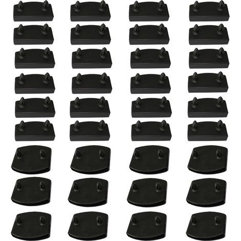 36 Piece Slats for Bed Base, Slatted End Caps, Slatted End Caps, Replacement Plastic Bed Slats for Side Rails for Bed Slats and Slats (1/5)