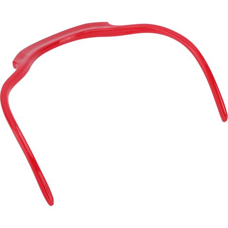 Gabarit de barbe, pochoir à courbe symétrique pour moustache et favoris, outil de mise en forme des poils du visage, rouge (1/5)