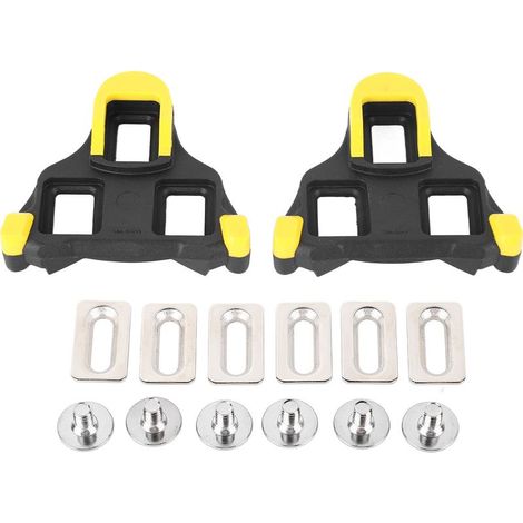 Cales de vélo de route SPD à verrouillage, avec un angle de 6° et un design à 3 trous. (1/5)