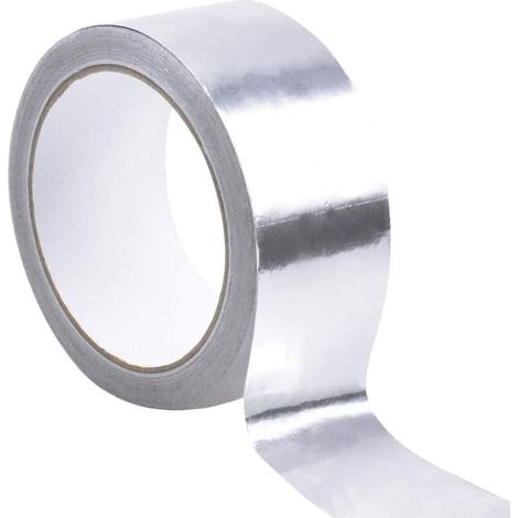 Silver Aluminum Foil Tape Waterproof Sealing Tape Reinforced High Temperature Resistant Tape 50mm X 20m For Ventilation Pipe