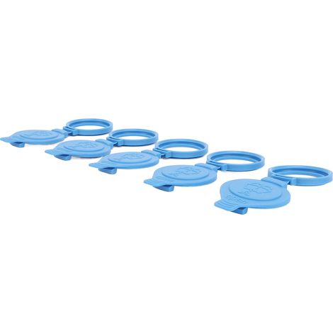 Lot de 5 bouchons de réservoir de lave-glace 7357288 61667357288, couvercle de rechange pour réservoir de lave-glace de voiture G11 G12 G14 G15 G16 G30 G31 G32 GT (1/5)