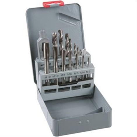 Coffret de 15 tarauds à main et forets - Riss