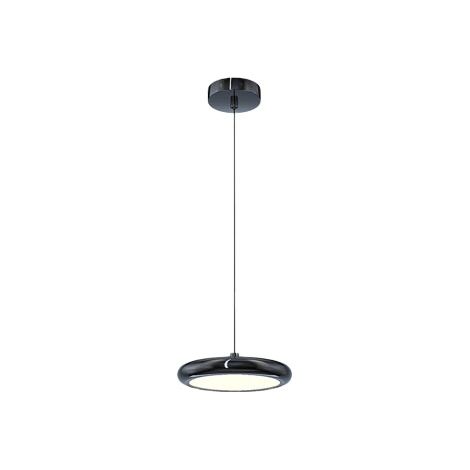 QAZQA Lampe suspendue moderne,Lampe de table de salle à manger antique, Lustre rond vintage, éclairage intérieur, lampe cuisine salon salle à manger chambre,Noir,1pc