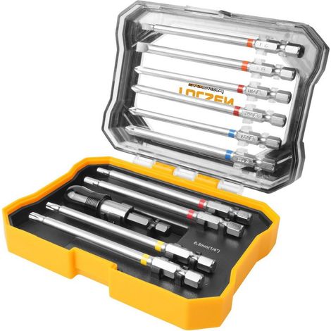 SET 11 PZ INSERTI MISTI ATTACCO 1/4" 100MM