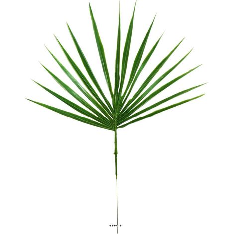 Feuille palmier Chamaerops factice H44cm D34cm Plastique extérieur