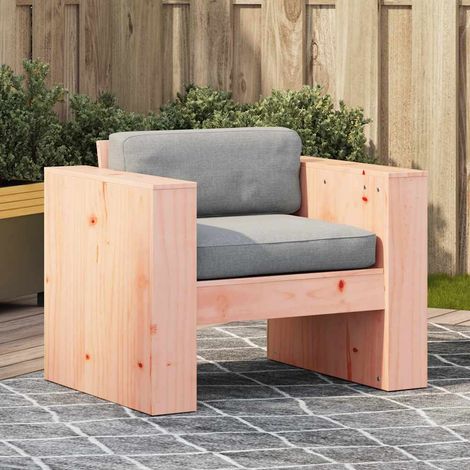 Canapé de Jardin en Bois de Douglas Massif Fauteuil d'Extérieur 79 x 60 x 62 cm - PANGIVO (1/5)