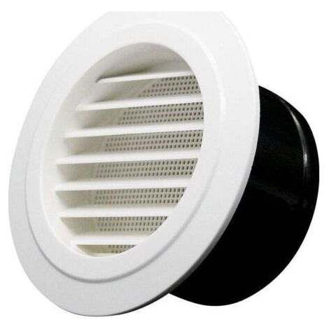 Bouches d'aération avec grille, bouches d'aération inclinées, adaptées à un diamètre d'ouverture de 125 mm (1/4)