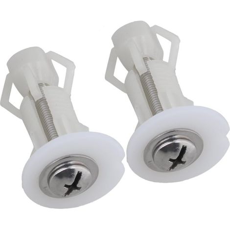 Siège WC lot de 2 lot de 2 fixations accessoire salle de bain (1/4)