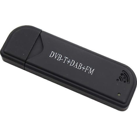 Clé TV portable numérique USB 2.0 Mini (DVB-T + DAB + FM) RTL2832U FC0012 avec tuner SDR et accessoires TV (1/5)