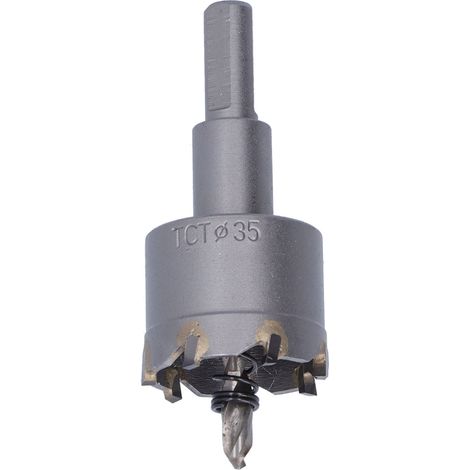 Scie Cloche Acier Rapide 3 Lames Angle Incliné Coupeur de Métal Durable avec Clé Hexagonale 35mm (1/5)