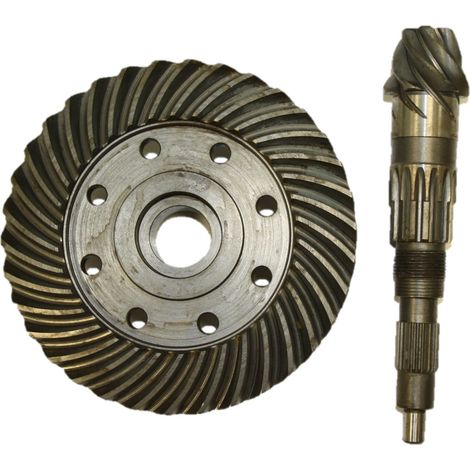 Set coppia conica differenziale anteriore tosaerba Shibaura CM214, 322050980 (1/2)